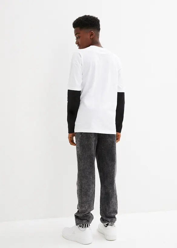 Jongens layershirt van biologisch katoen, lange mouw, bpc bonprix collection