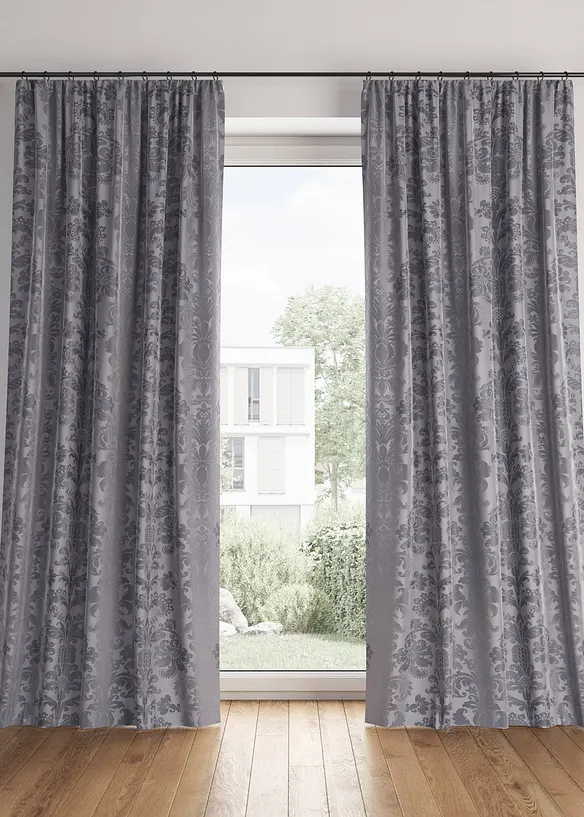Isolerend verduisterend gordijn van jacquard (1 stuk), bonprix