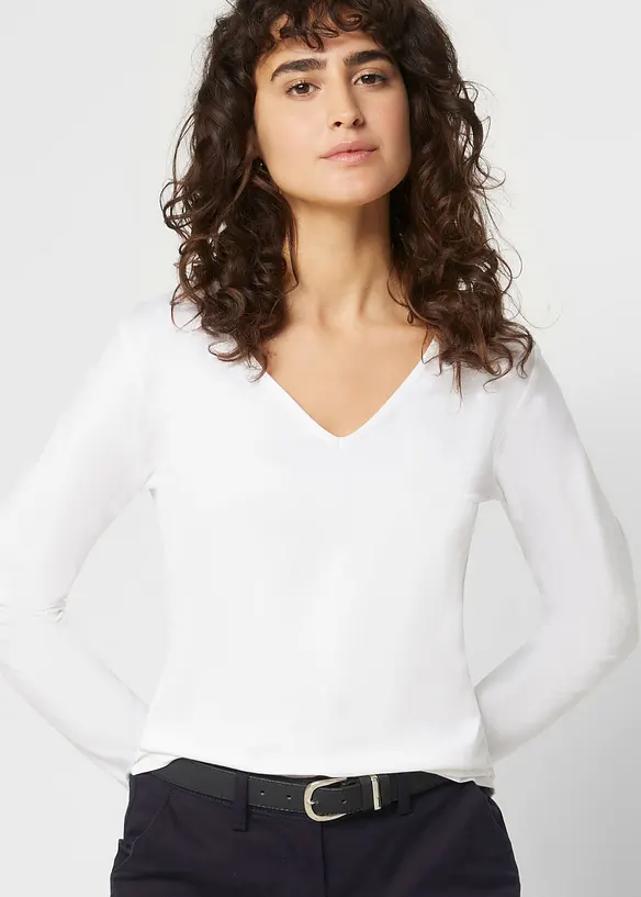 Longsleeve met biologisch katoen, bonprix