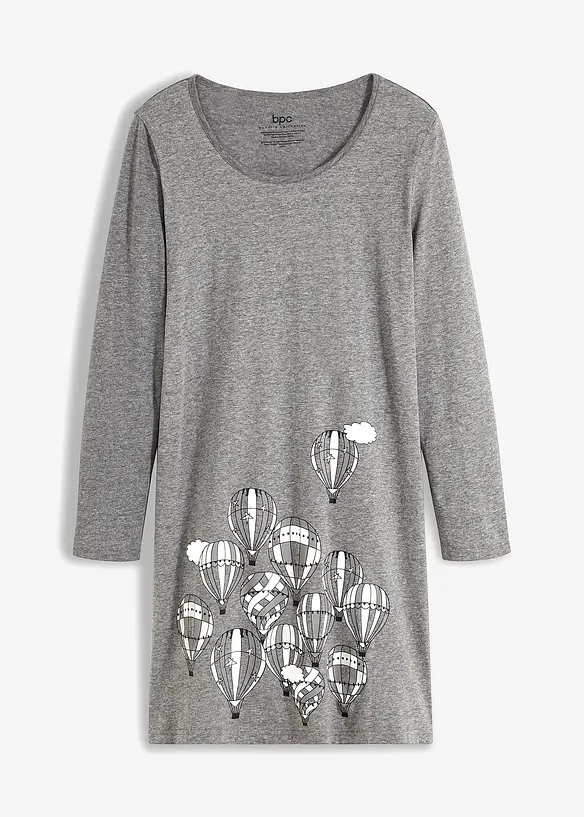 Kort nachthemd met lange mouwen, bonprix