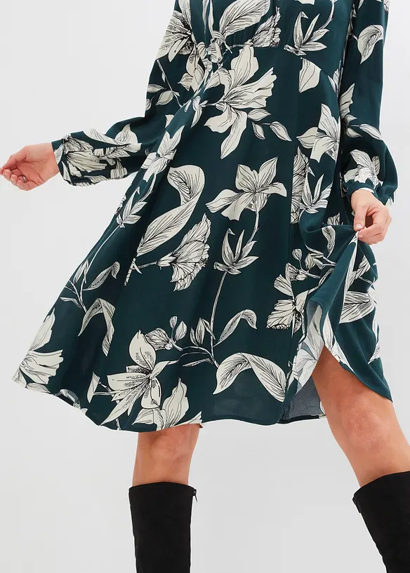 Soepelvallende jurk van viscose, bonprix