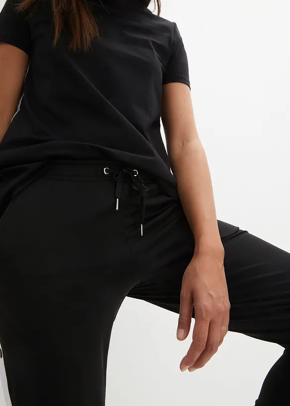 Sneldrogende joggingbroek met drukknopen, bonprix