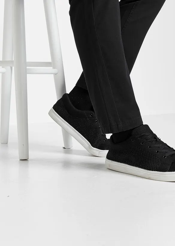 Regular fit twill broek van katoen, straight, bonprix