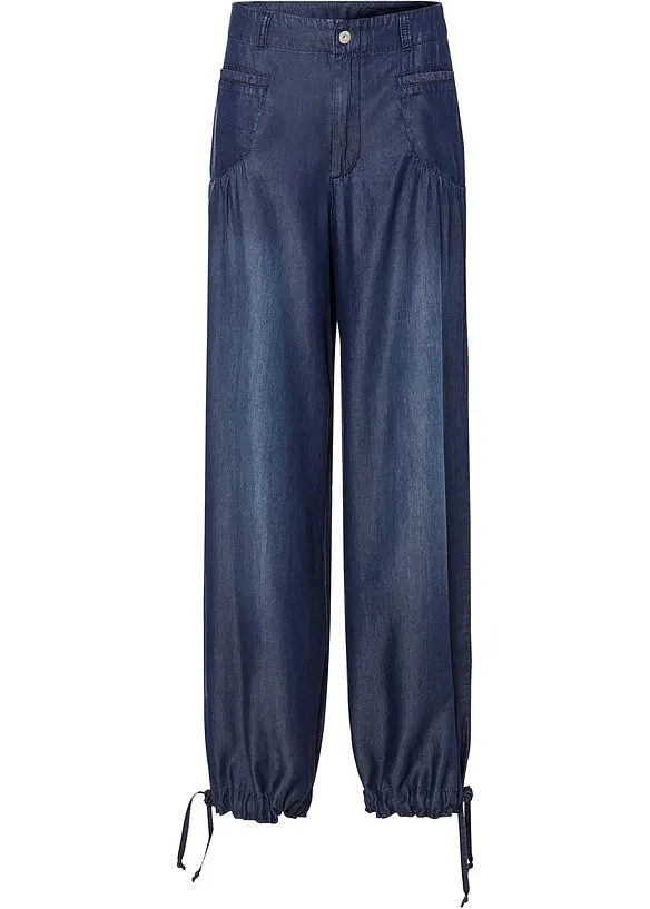 Wide leg jeans van lyocell, bonprix