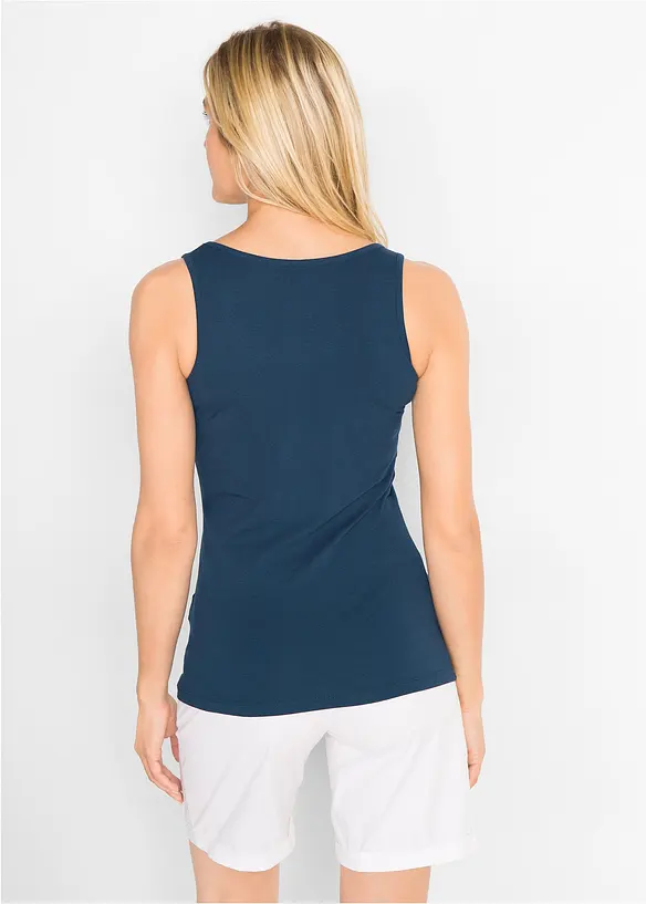 Stretch tanktop (set van 2), bonprix
