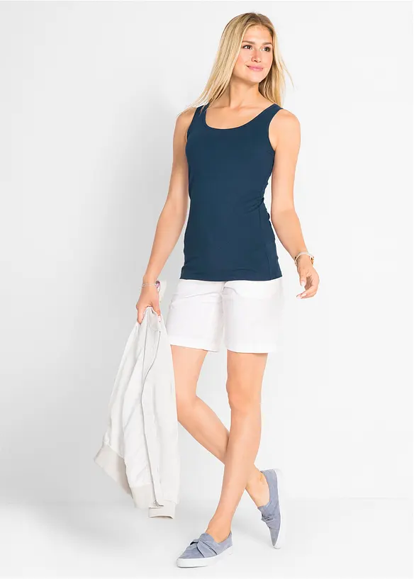 Stretch tanktop (set van 2), bonprix