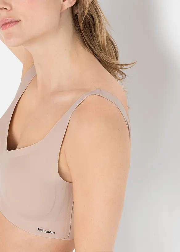 Gevulde Feel Comfort lasercut T-shirt bh zonder beugels, bonprix