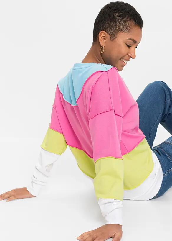 Sweater in een zachte katoenmix, bonprix