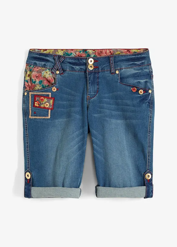 Jeans bermuda, mid waist, bonprix