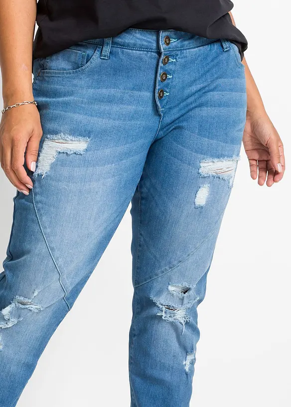 Boyfriend jeans mid waist, bonprix
