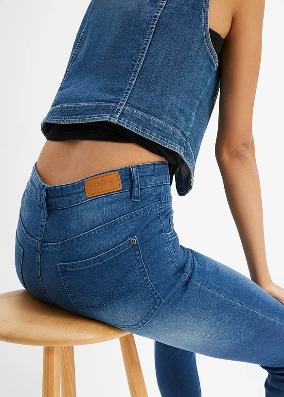 Skinny jeans, high waist, cropped, bonprix