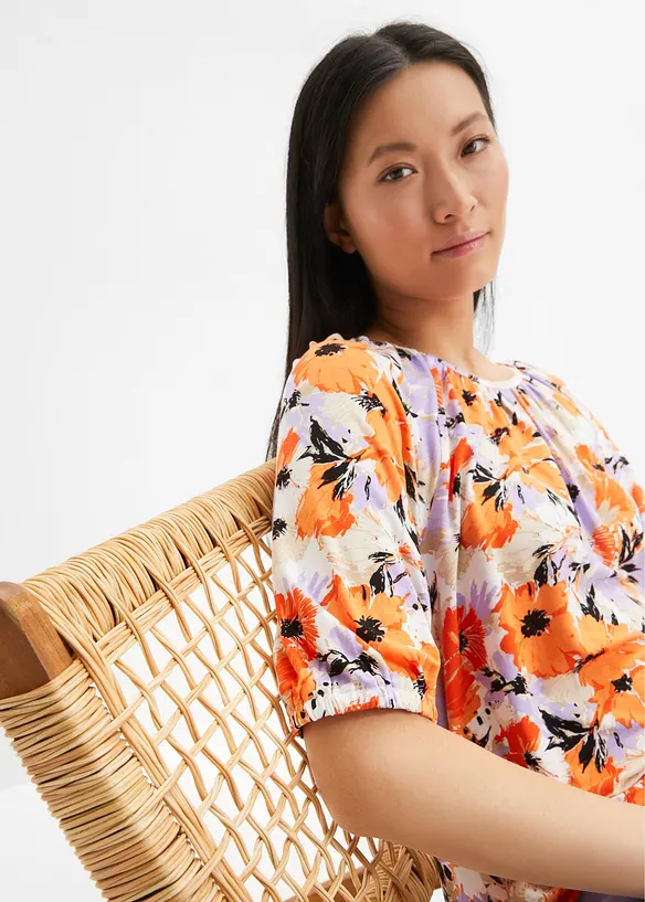 T-shirt in een viscosemix, bonprix