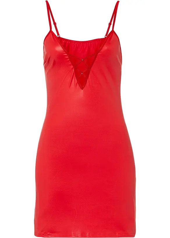 Sexy jurk in wetlook, bonprix