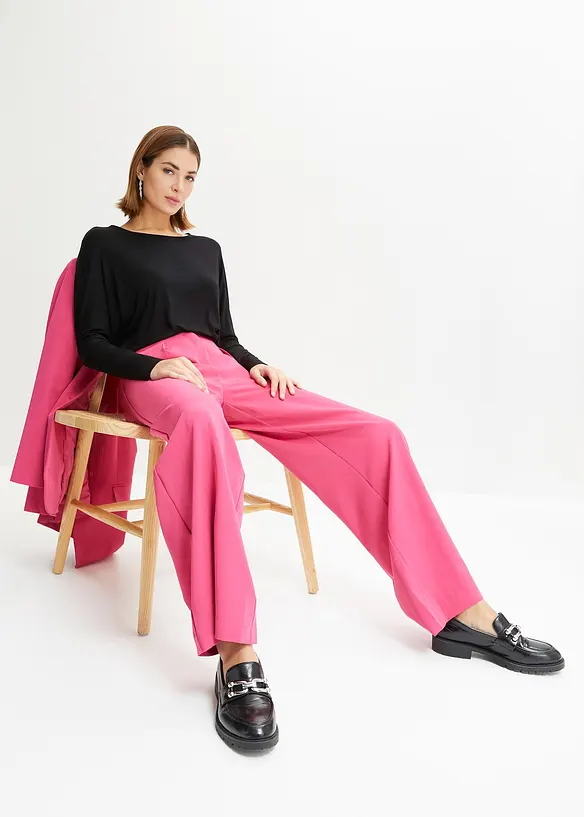 Longsleeve in een zachte viscosemix, bonprix