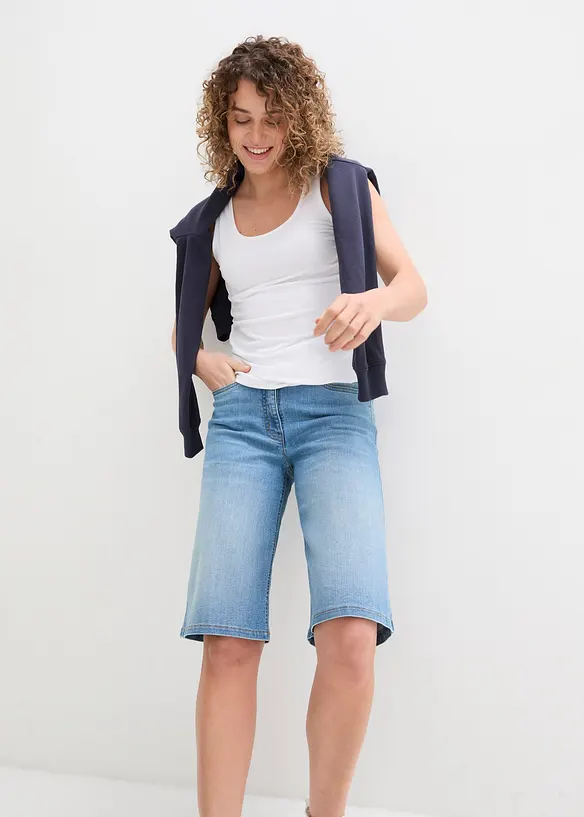 High waist stretch jeans, straight, bonprix