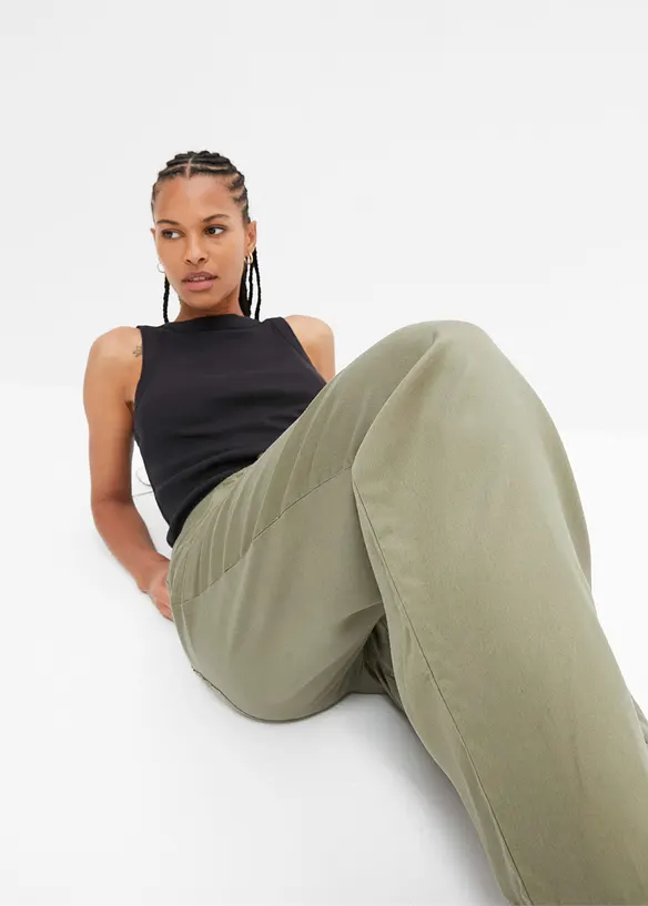 Lichte cargo broek van soepele Lyocell, bonprix