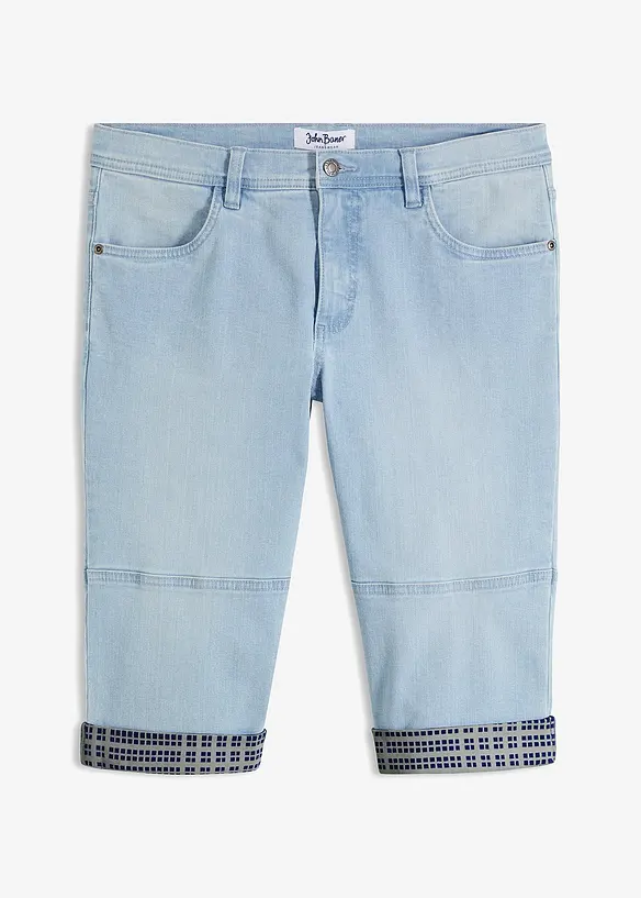 Lange jeans bermuda, regular fit, bonprix