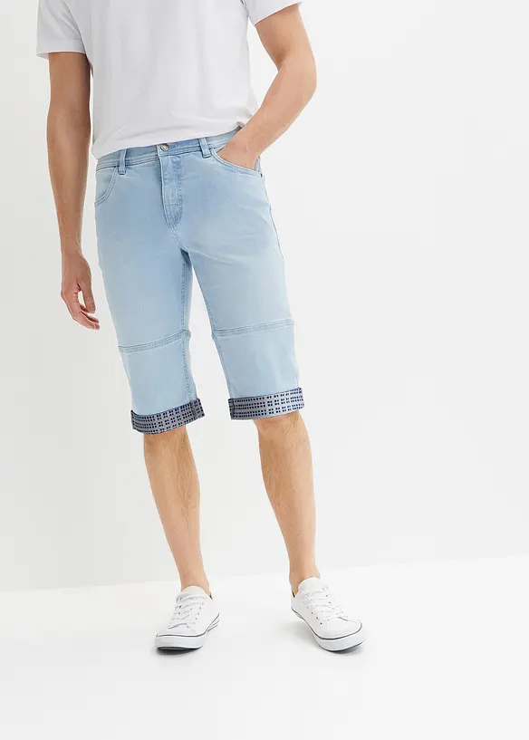 Lange jeans bermuda, regular fit, bonprix