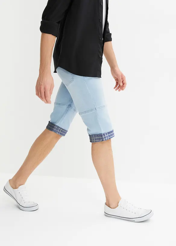 Lange jeans bermuda, regular fit, bonprix