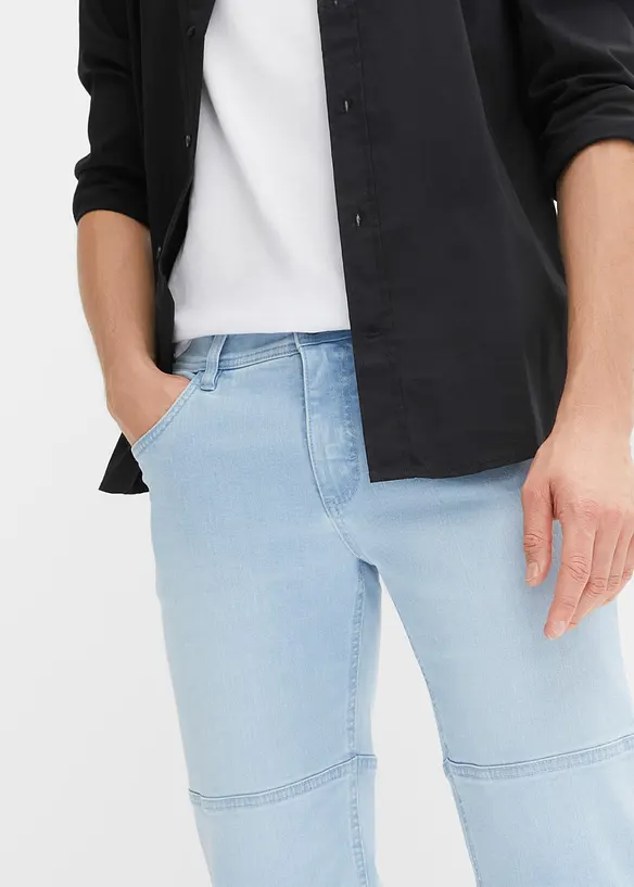 Lange jeans bermuda, regular fit, bonprix