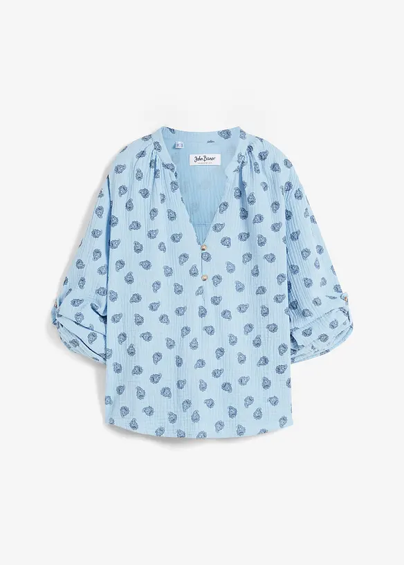 Oversized blouse van luchtige mousseline, bonprix