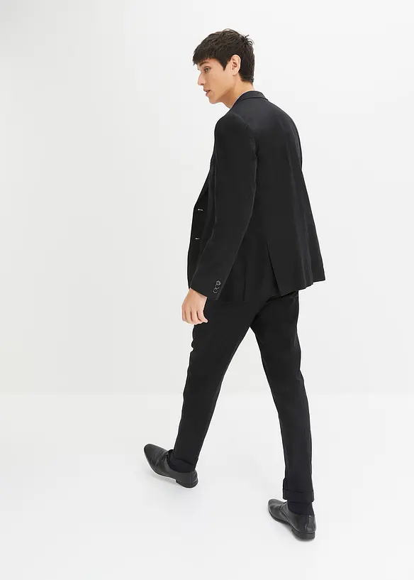 Pak met linnen, slim fit (2-dlg.), bonprix
