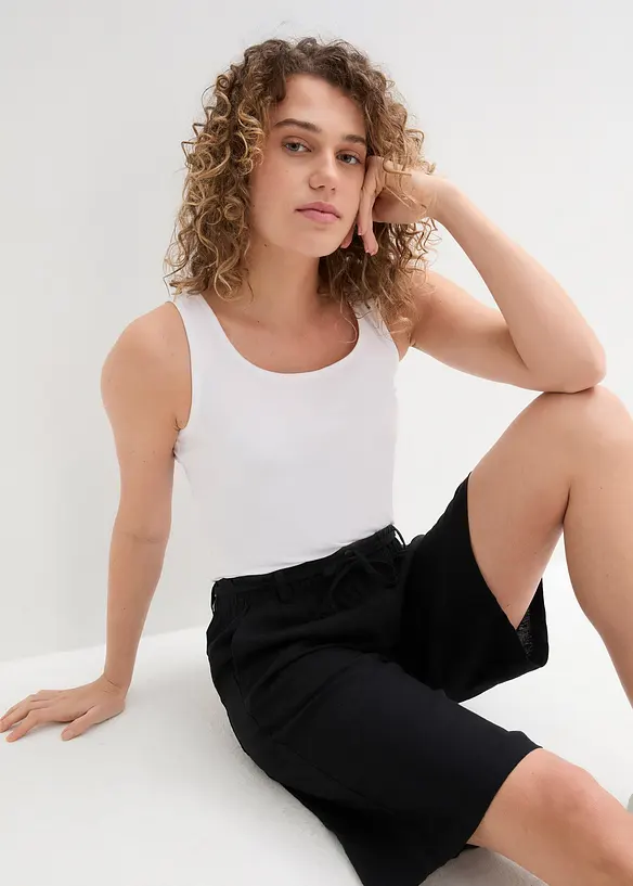 Bermuda met linnen, bonprix