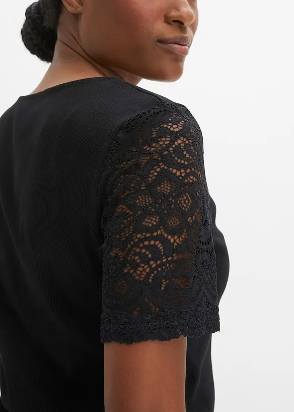 Geribd shirt van katoen, bonprix