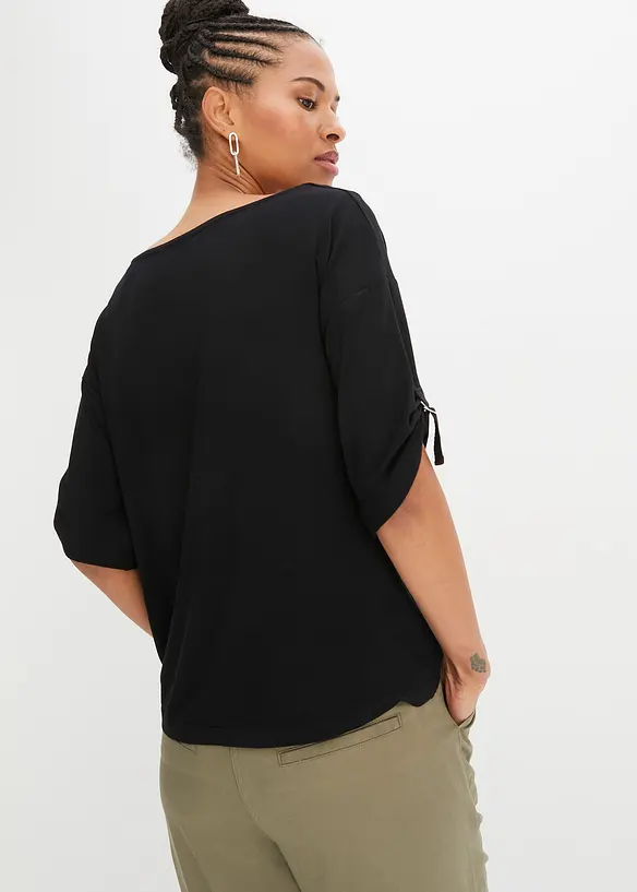 T-shirt met boothals, bonprix