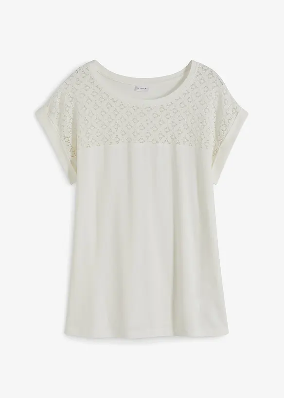 Shirt met kant, bonprix