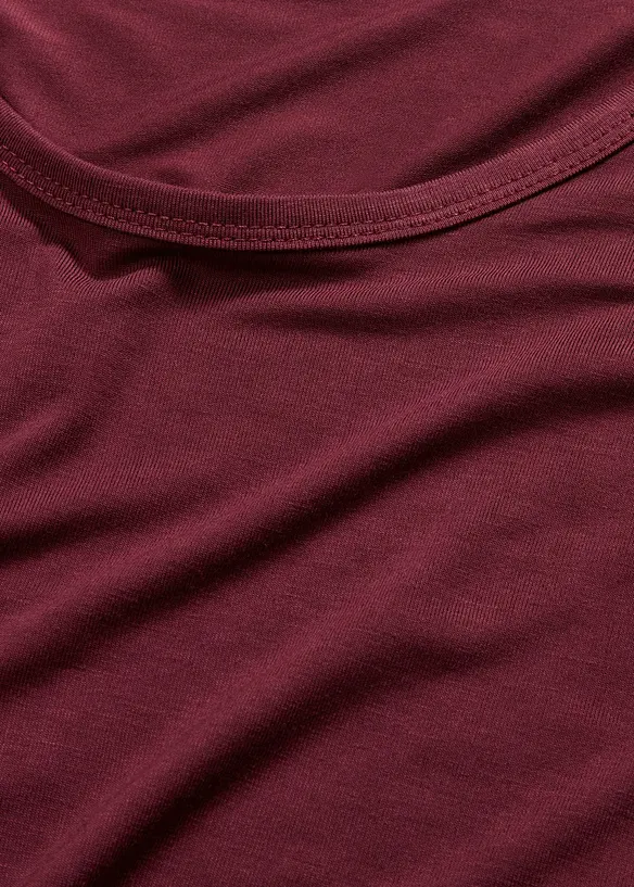 Shirt met ronde hals van zachte viscose, bonprix