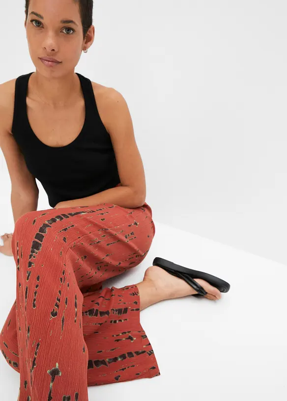 Palazzo broek van soepele viscose, bonprix