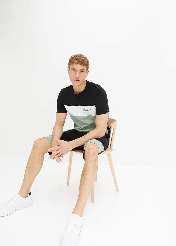 T-shirt en sweat bermuda (2-dlg. set), bonprix