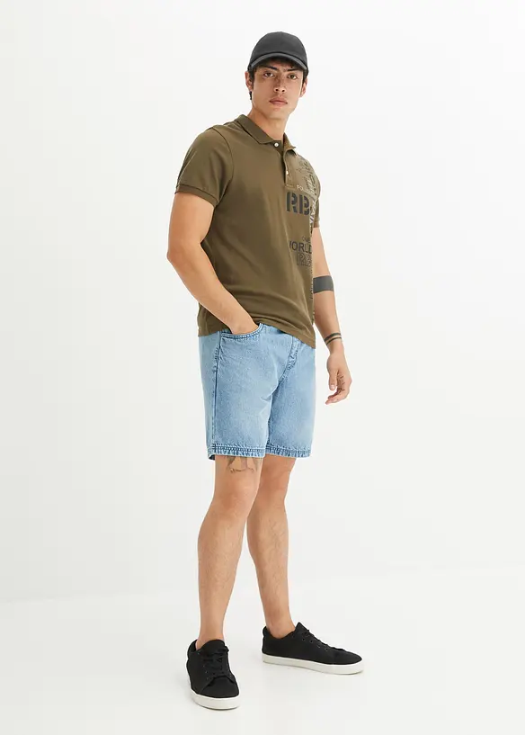 Lange instap jeans short, regular fit, bonprix