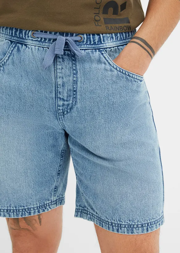 Lange instap jeans short, regular fit, bonprix