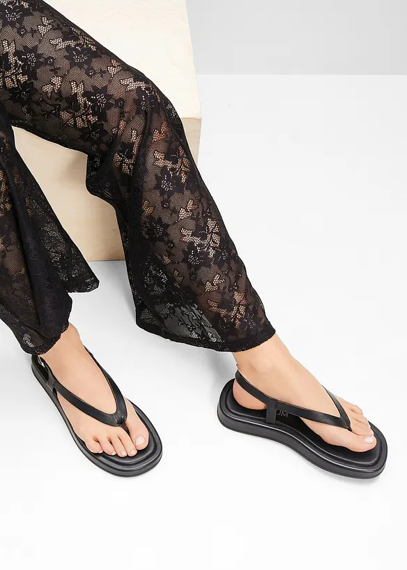 Leren teensandalen, bonprix PREMIUM