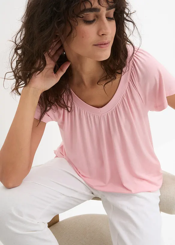 Shirt in een viscosemix, bonprix