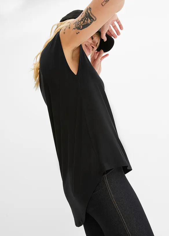 High-low shirt van soepel vallende viscosemix, bonprix