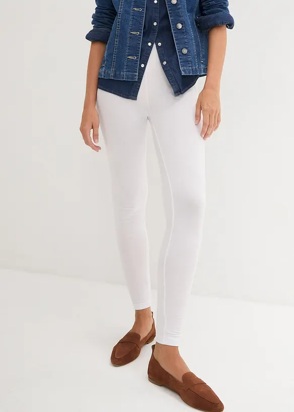 Legging met biologisch katoen (set van 2), bonprix