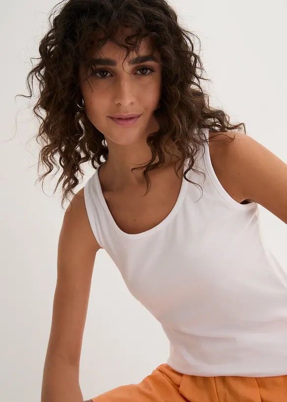 Stretch tanktop (set van 2), bonprix