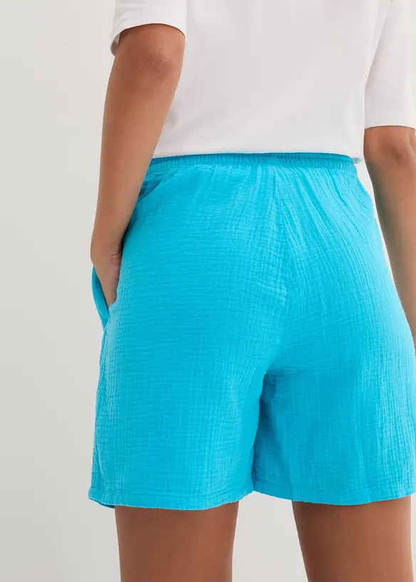 Mousseline short van katoen, bonprix