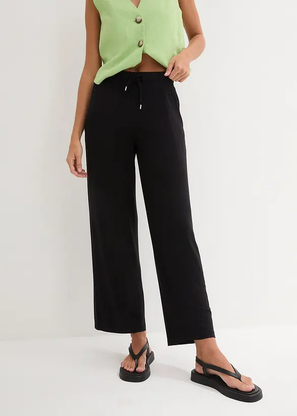Jersey broek in een soepele viscosemix, bonprix