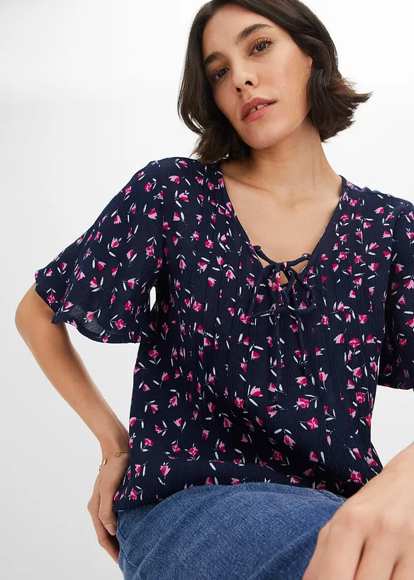 Tuniek met vetersluiting, bonprix