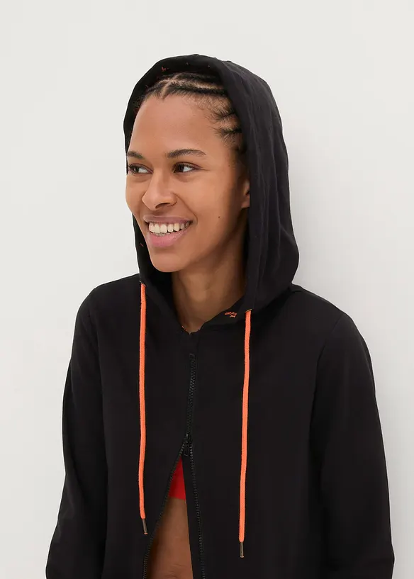 Sweatvest met capuchon, bonprix