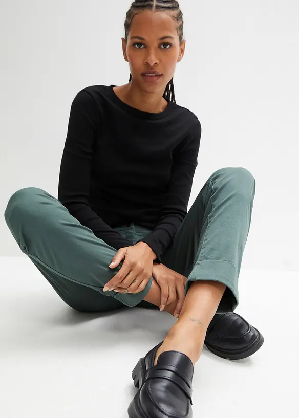 Chino broek met katoen, enkellang, bonprix