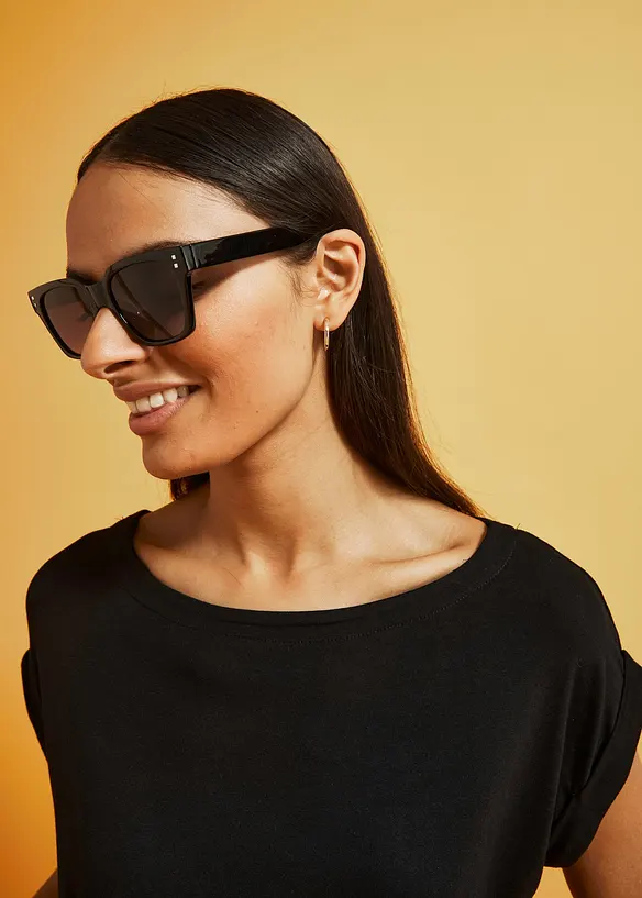 Oversized shirt van vloeiende viscose, bonprix