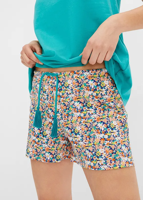 Shortama met kant (2-dlg. set), bonprix