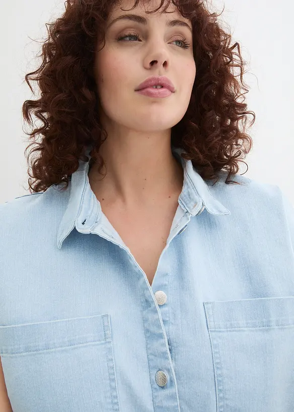 Boxy spijkerblouse, bonprix