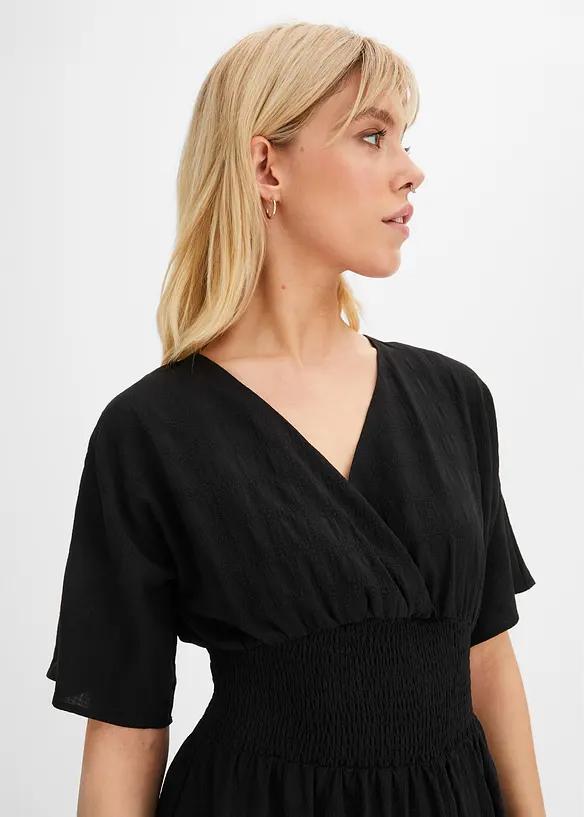 Jurk met smokwerk, bonprix