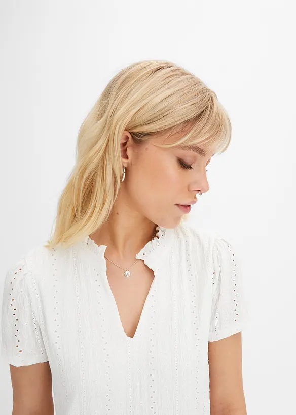 Shirtjurk met kant, bonprix